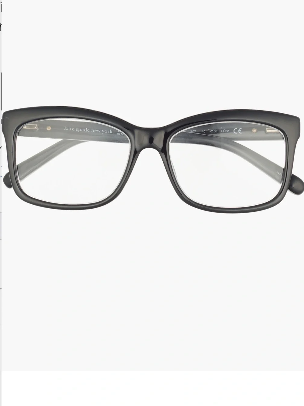 New kate spade Dollie 2.50 reading glasses with case and cloth